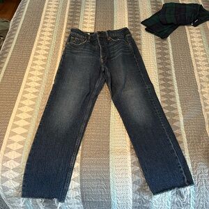 Cheeky straight high rise jeans